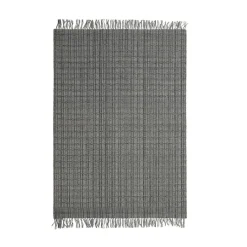 Tapis de salon rectangulaire matière recyclée (160 x 230 cm) Priya Gris