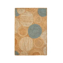 Tapis de salon rectangulaire jute tissée main (160 x 230 cm) Tara Marron