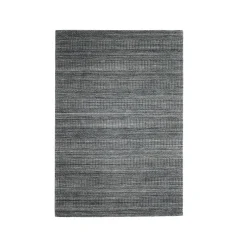 Tapis de salon rectangulaire matière recyclée (160 x 230 cm) Aiko Gris