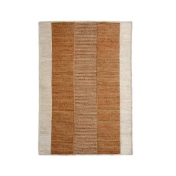 Tapis de salon rectangulaire jute tissée main (160 x 230 cm) Hudson Marron