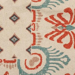 Tapis de salon rectangulaire coton (170 x 120 cm) Ikat Multicolore
