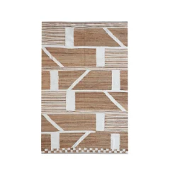 Tapis de salon rectangulaire jute (140 x 200 cm) Paris Beige