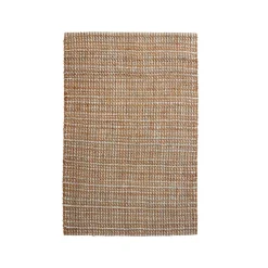 Tapis de salon rectangulaire jute tissée main (140 x 200 cm) Weston Marron