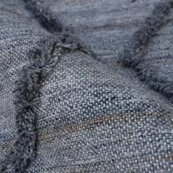 Tapis de salon rectangulaire matière recyclée tuftée (160 x 230 cm) Noori Gris