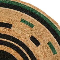 Tapis de salon rond jute (120 cm) Mala Beige