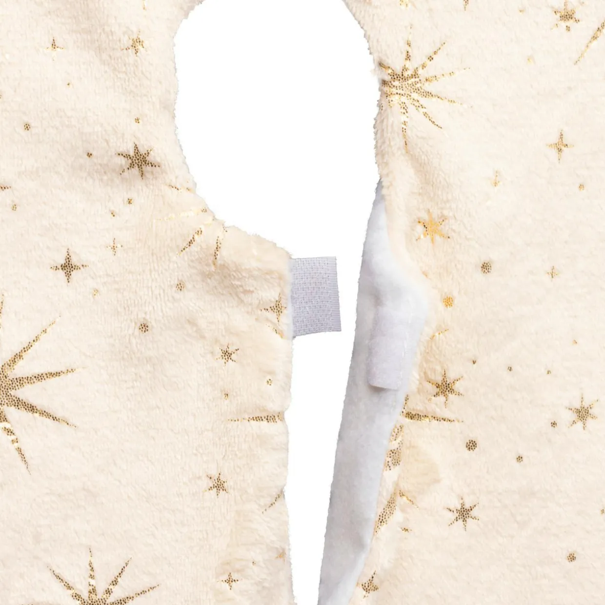 Tapis de sapin (D90 cm) Étoiles Célestes Ivoire et doré