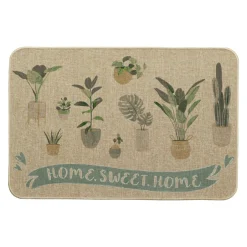 Tapis d'entrée antidérapant (40 x 60 cm) Home Sweet Home Beige
