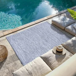 Tapis d'extérieur rectangulaire (120 x 170 cm) Bono Gris Graphite