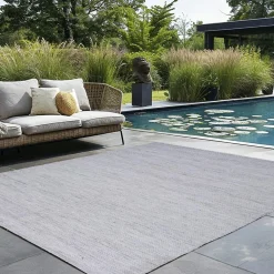 Tapis d'extérieur rectangulaire (160 x 230 cm) Léo Gris chiné