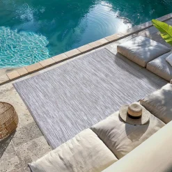 Tapis d'extérieur rectangulaire (120 x 170 cm) Bono Ficelle