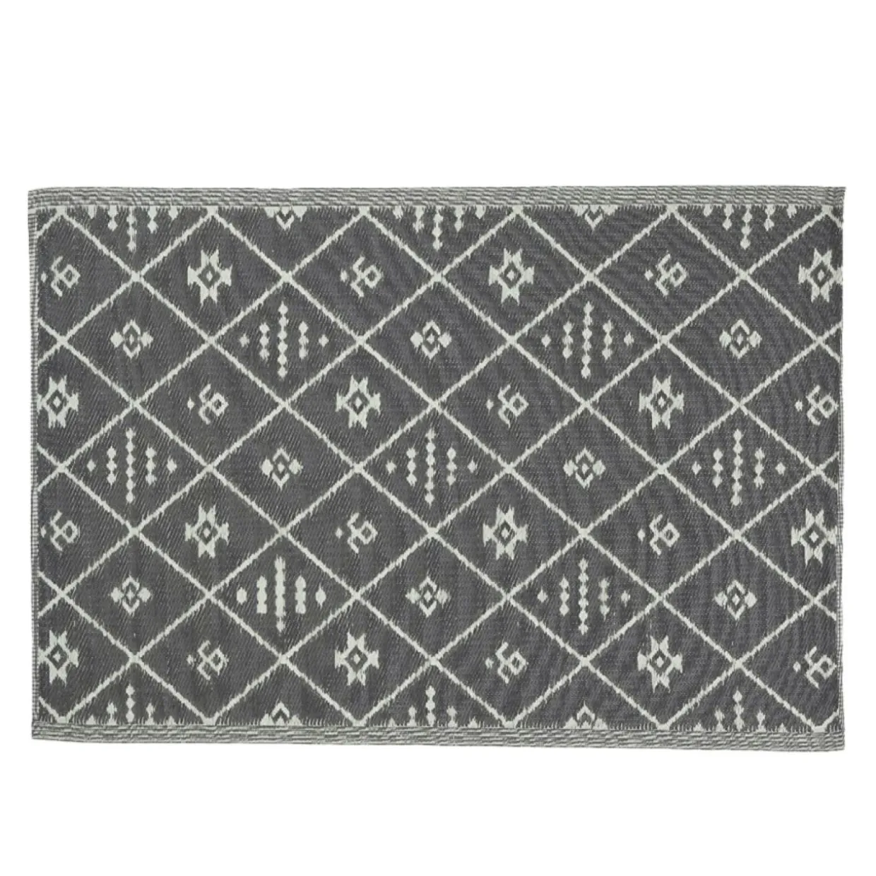 Tapis d'extérieur rectangulaire (180 x 120 cm) Inca Gris