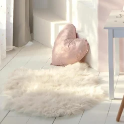 Tapis fausse fourrure (90 x 60 cm) Fisher Blanc
