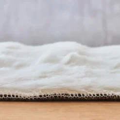 Tapis fausse fourrure (60 x 120 cm) Toronto Ivoire