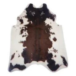 Tapis fausse peau de vache (100 x 94 cm) Vache Marron