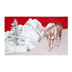 Tapis multi-usage antidérapant (45 x 75 cm) Wildforest Rouge