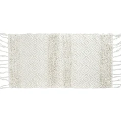 Tapis salon coton (45 x 90 cm) Rose Beige