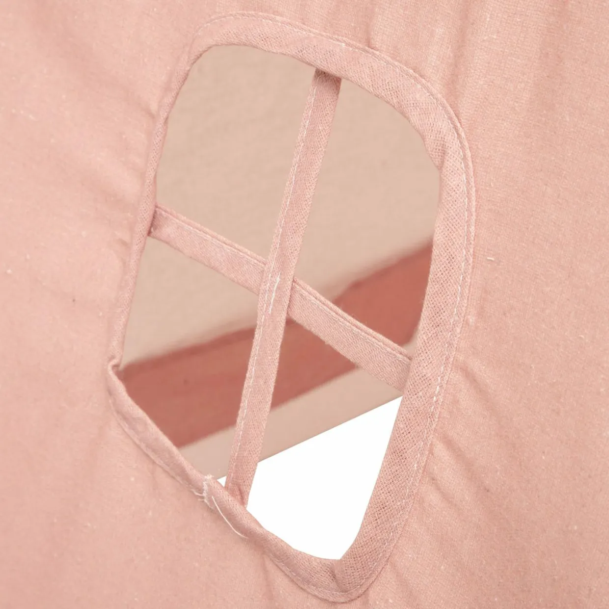 Tipi enfant bois et tissu (H160 cm) Wapi Rose