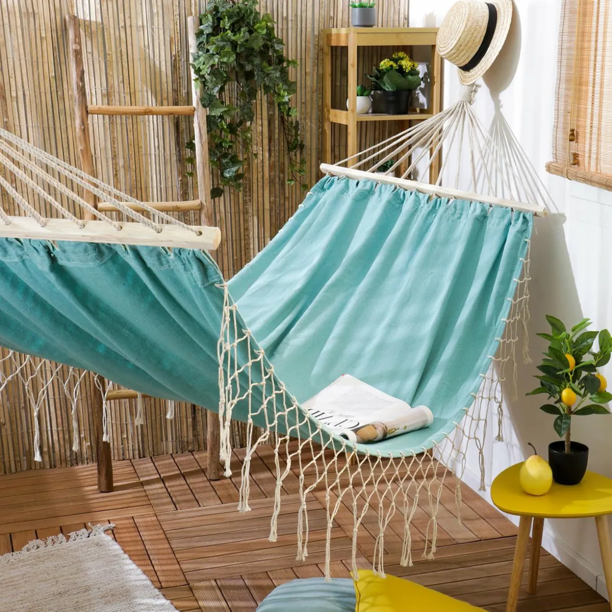 Toile de hamac Frangi Bleu aqua