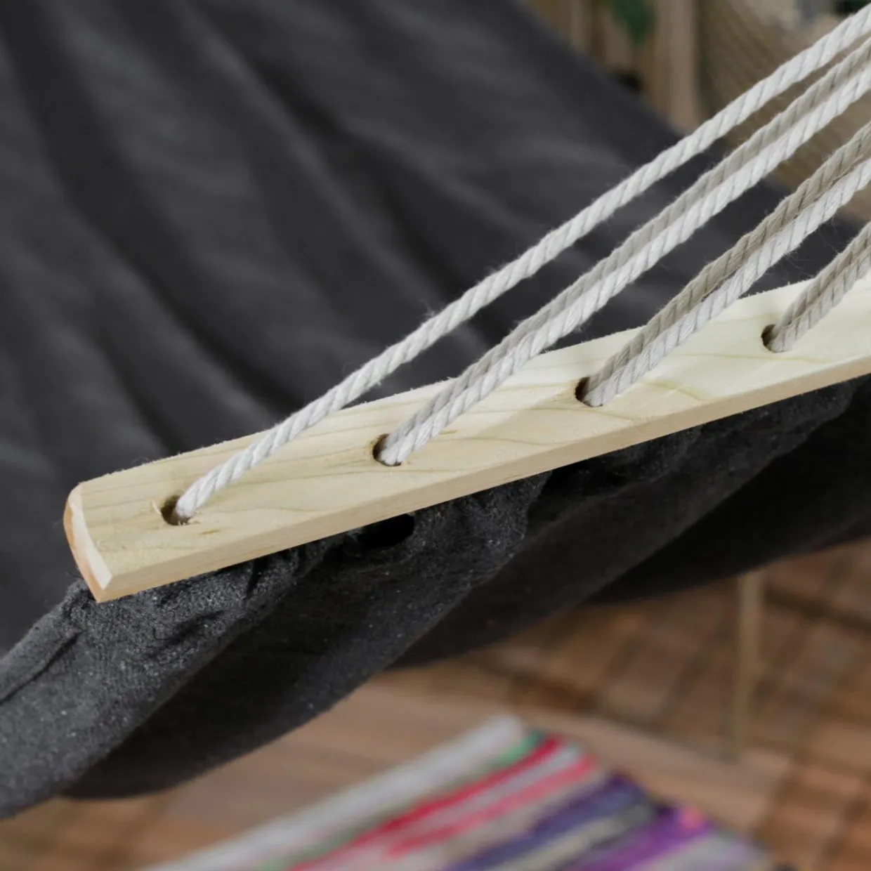 Toile de hamac Nature douce Gris foncé