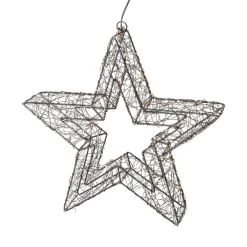 Étoile lumineuse à suspendre 500 Micro LED (D38 cm) Star Light Noir et blanc chaud