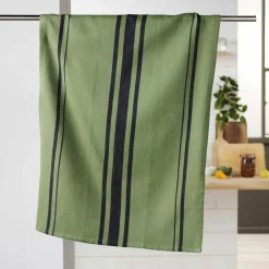 Torchon (70 cm) Comptoir Vert kaki