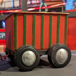 Train de Noël en métal (58 cm) Wagons de marchandise