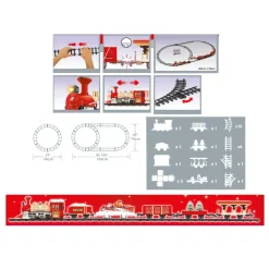 Train électrique, lumineux et musical (349 cm) Charing Cross