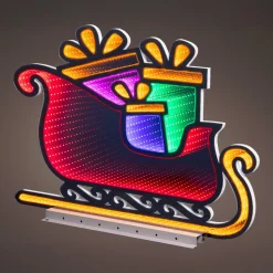 Traineau du Père Noël lumineux 396 LED (H45 cm) Infinity Multicolore