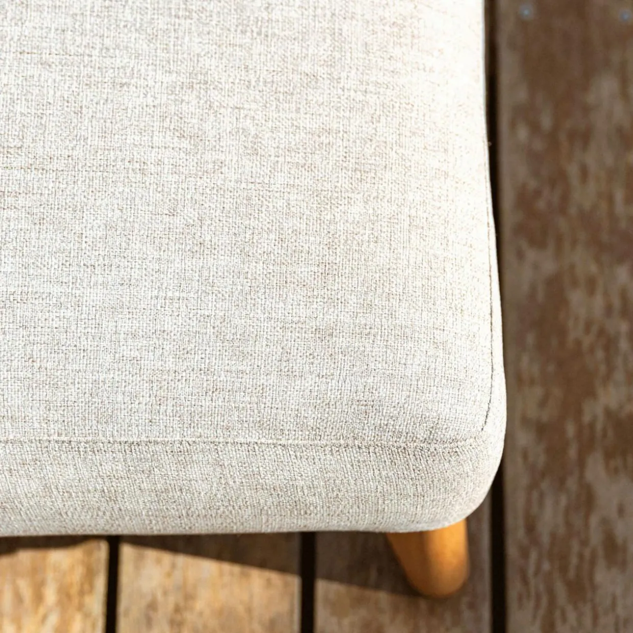 Transat en aluminium Monte Carlo Blanc et taupe