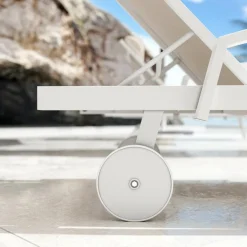 Transat en aluminium Pirae Ecru