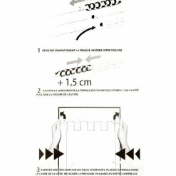 Tringle extensible Fix'vit (30 à 50 cm) Argent