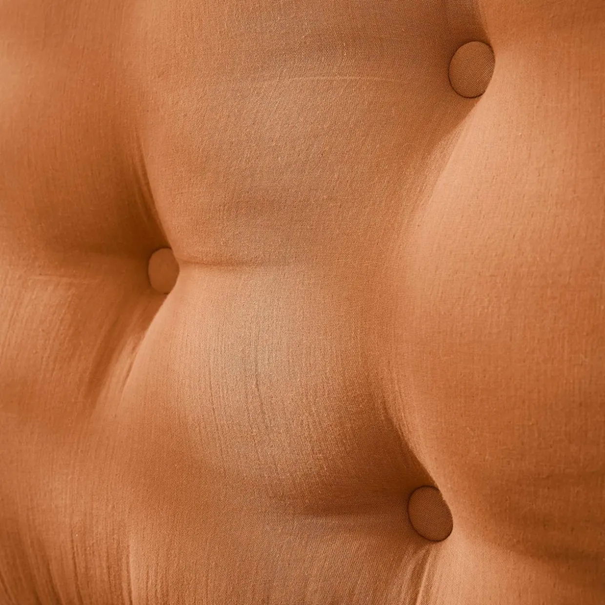 Tête de lit coussin gaze de coton (80 x 50 cm) Gaïa Abricot