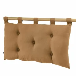 Tête de lit coussin gaze de coton (80 x 50 cm) Gaïa Camel