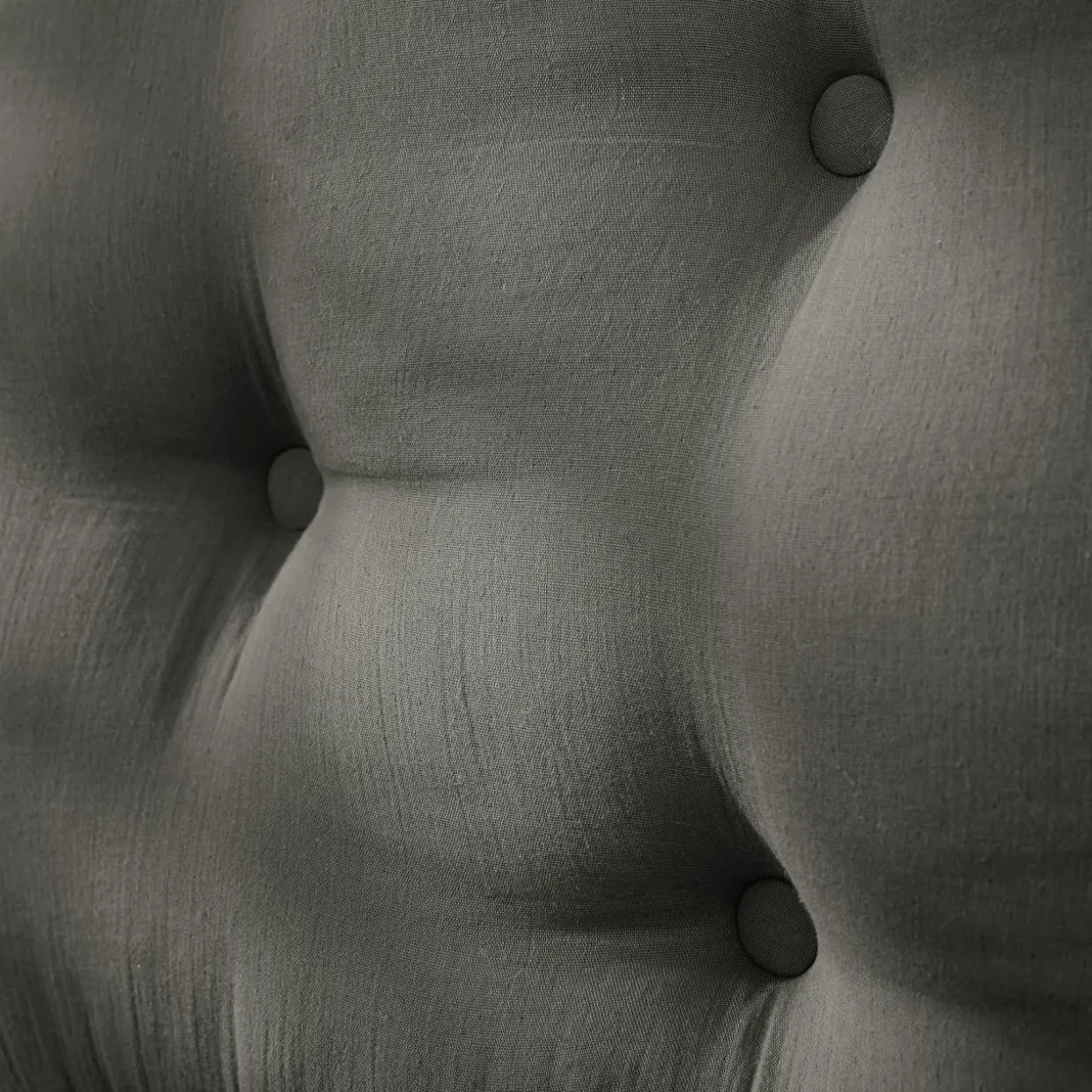 Tête de lit coussin gaze de coton (80 x 50 cm) Gaïa Gris granit