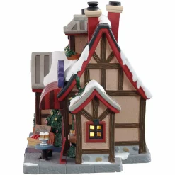 Village de Noël Lemax à piles lumineux Le Crêpe Café