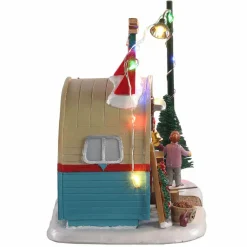 Village de Noël Lemax à piles lumineux Vendeur de sapins