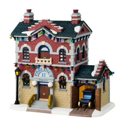 Village de Noël Lemax lumineux Poste de Police