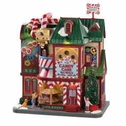 Village de Noël Lemax lumineux, musical et en mouvement Usine de bonbons