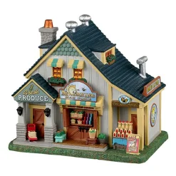 Village de Noël Lemax lumineux Épicerie de produits frais