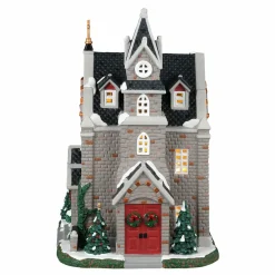 Village de Noël Lemax lumineux Eglise St Luke