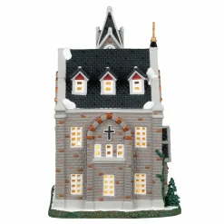 Village de Noël Lemax lumineux Eglise St Luke