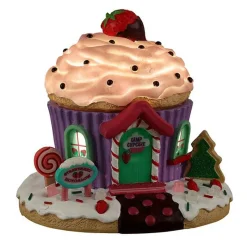 Village de Noël Lemax lumineux à piles Maison Fraises et confiserie