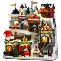 Village de Noël Lemax lumineux Le village du Père Noël
