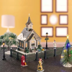 Village de Noël Lemax lumineux Ensemble complet Église de village