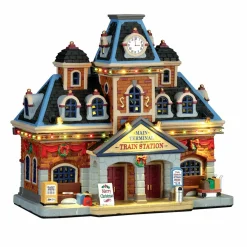 Village de Noël Lemax lumineux Gare principale