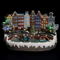 Village de Noël lumineux et musical Amsterdam