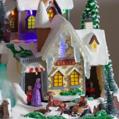 Village de Noël lumineux et musical Nuit de Noël