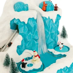 Village de Noël musical et animé (H26 cm) Banquise des pingouins