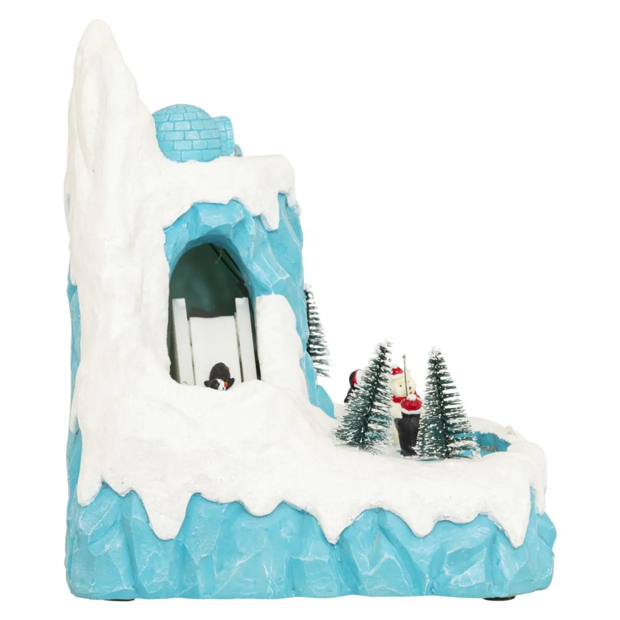 Village de Noël musical et animé (H26 cm) Banquise des pingouins