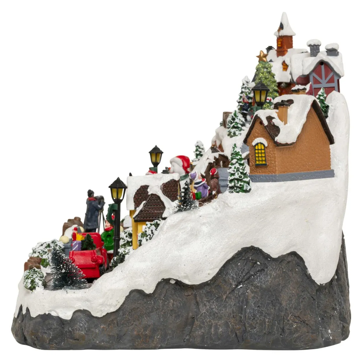 Village de Noël musical et animé (H32 cm) Village en fête